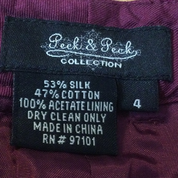 4 Peck & Peck fuchsia silk lined Capri pants - Picture 14 of 14